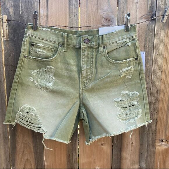 Urban Outfitters BDG dropped rise distressed denim shorts size 27 NWT - Picture 2 of 12